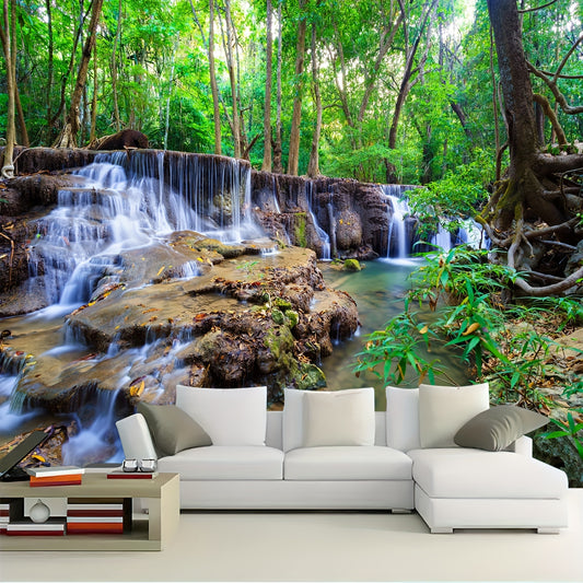 1pc Forêt Imprimer Tapisserie, Mur Suspendu Pêche Peau Tapisserie Pour Salon Chambre Dortoir Décor Maison Décor, Avec Gratuit Installation Paquet