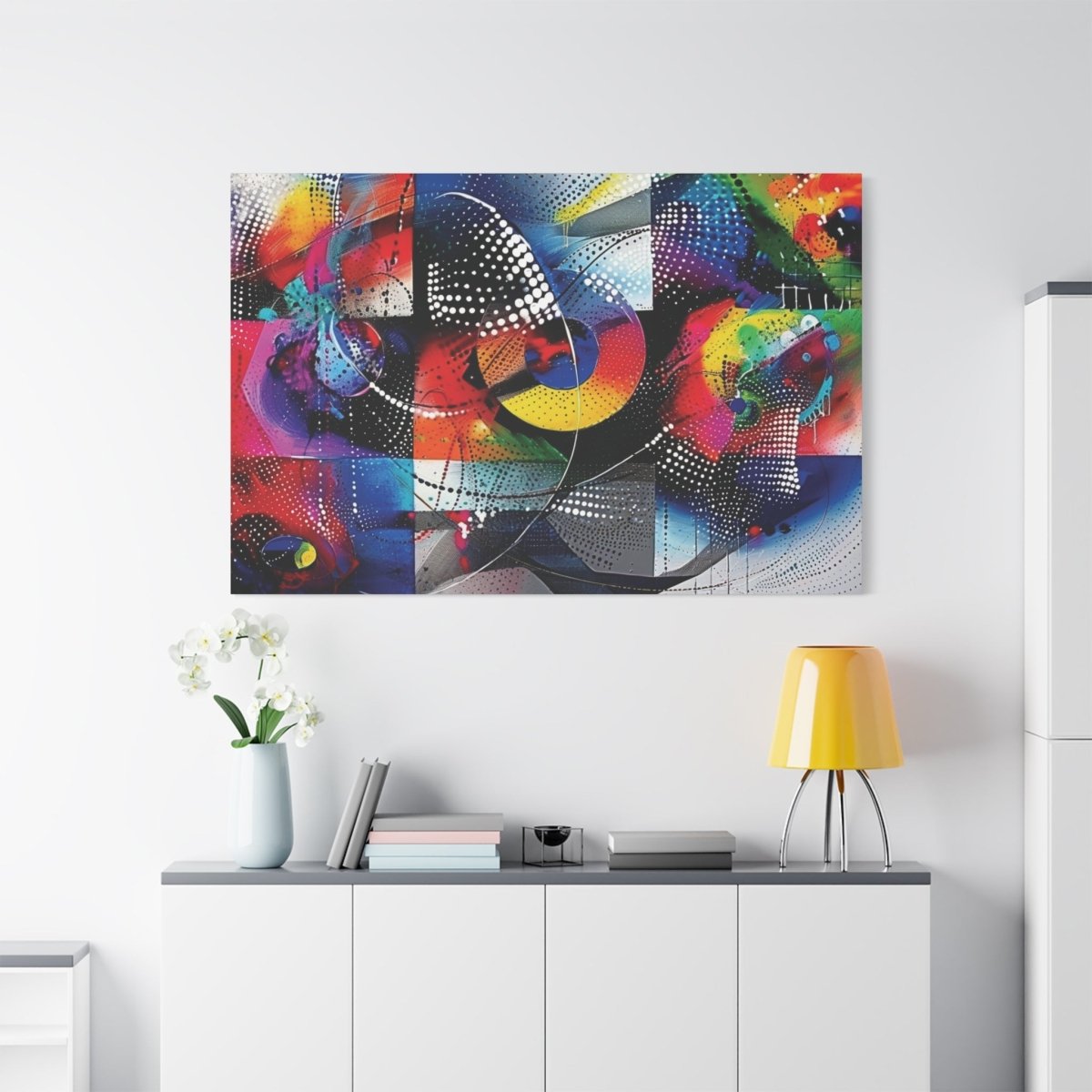 👉Cadrillage Cosmique : magnifique cadre 💎effet captivant💎 garanti - Art Cocoon