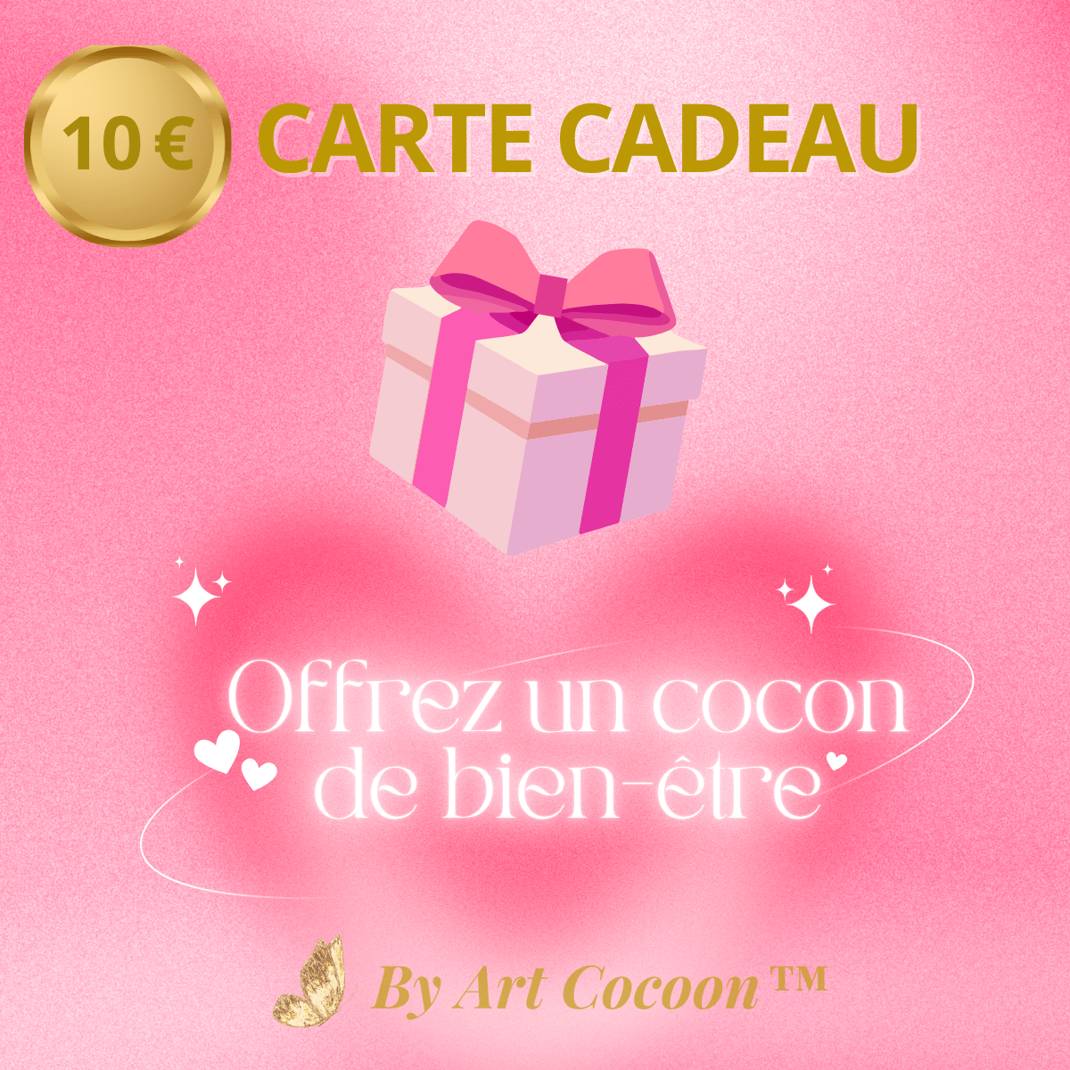 Carte Cadeau 10 € Art Cocoon™ – Petite attention bienveillante - Art Cocoon