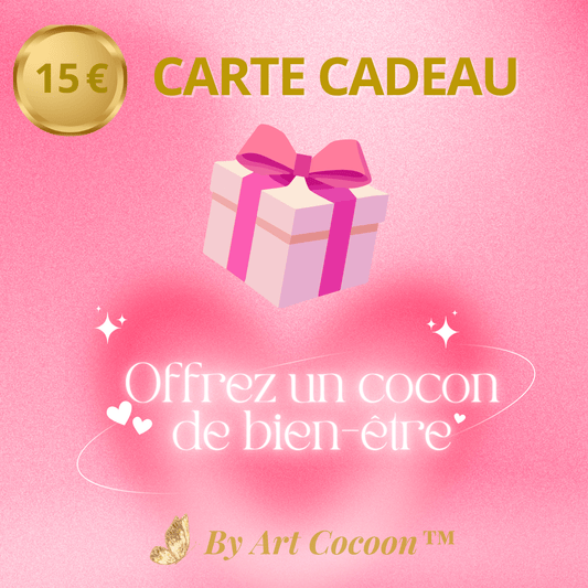 Carte Cadeau 15 € Art Cocoon™ – Choix tendre et utile - Art Cocoon