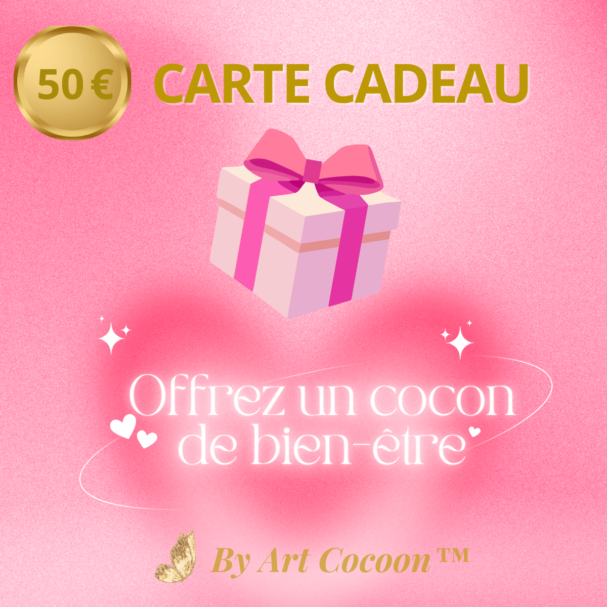 Carte cadeau 50 € – Offrez une bulle de lumière - Art Cocoon