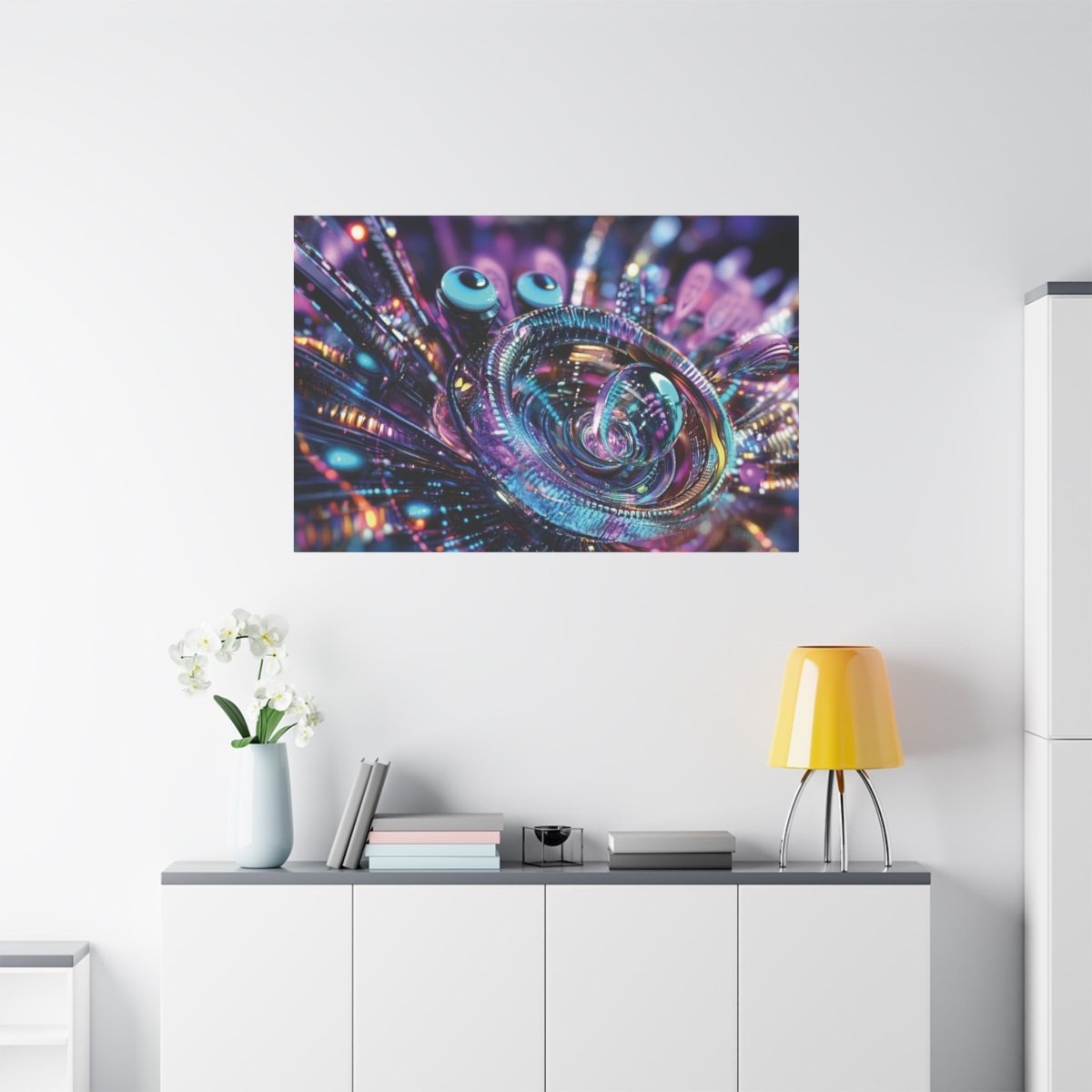 👉Conscience Digitale : magnifique cadre 💎effet futuriste💎garanti - Art Cocoon