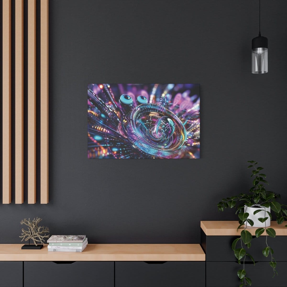 đConscience Digitale : magnifique cadre đeffet futuristeđgaranti - Art Cocoon