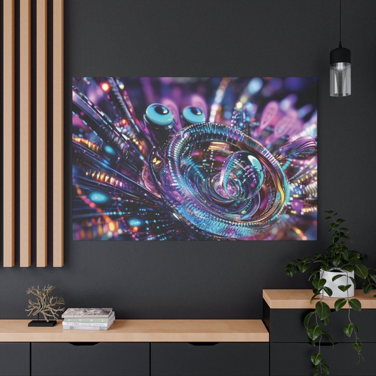 👉Conscience Digitale : magnifique cadre 💎effet futuriste💎garanti - Art Cocoon