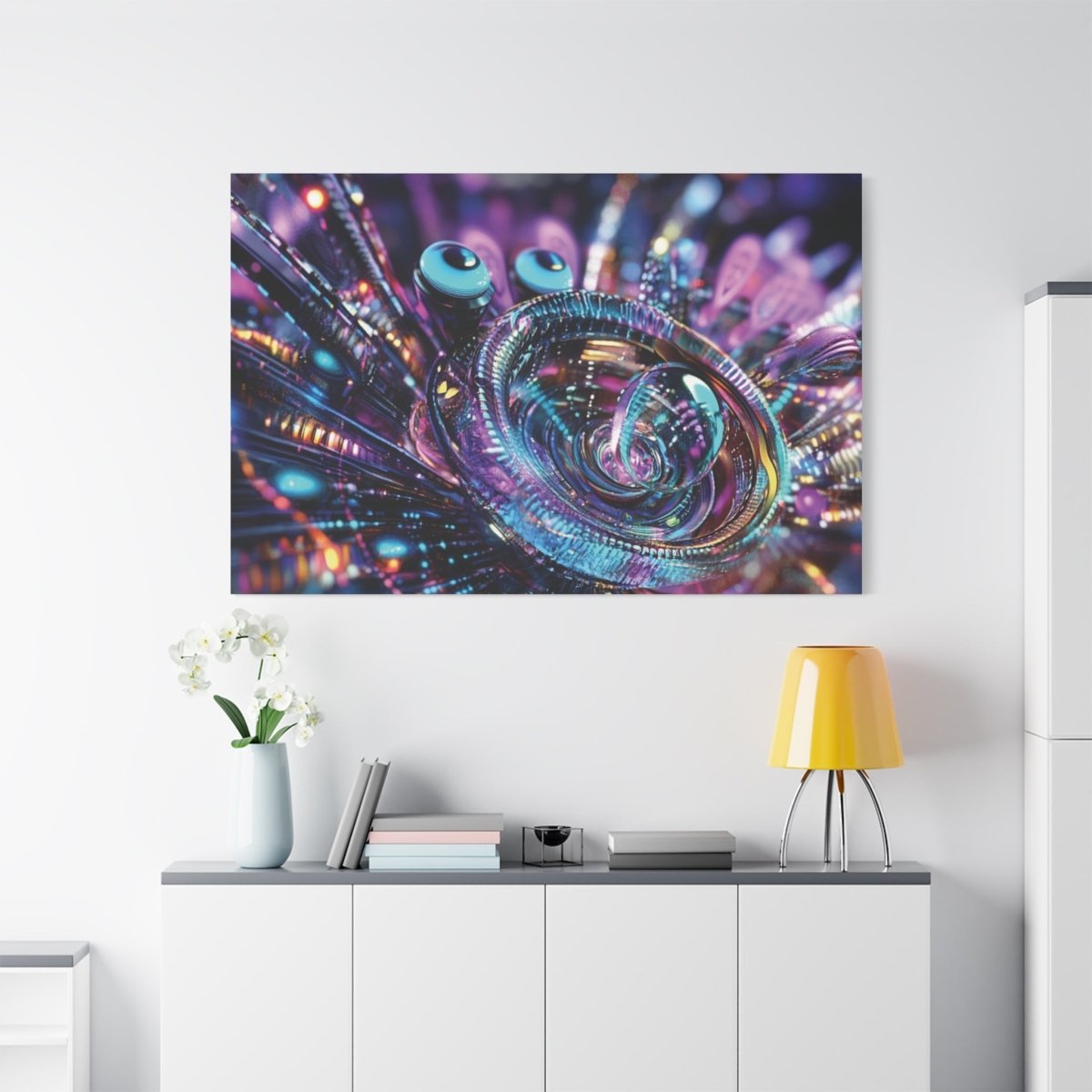 👉Conscience Digitale : magnifique cadre 💎effet futuriste💎garanti - Art Cocoon