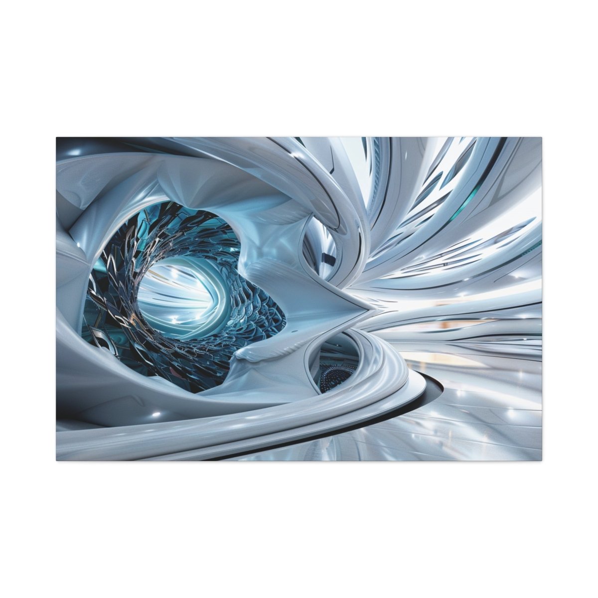 👉Cyber Lotus : magnifique cadre 💎effet futuriste💎garanti - Art Cocoon