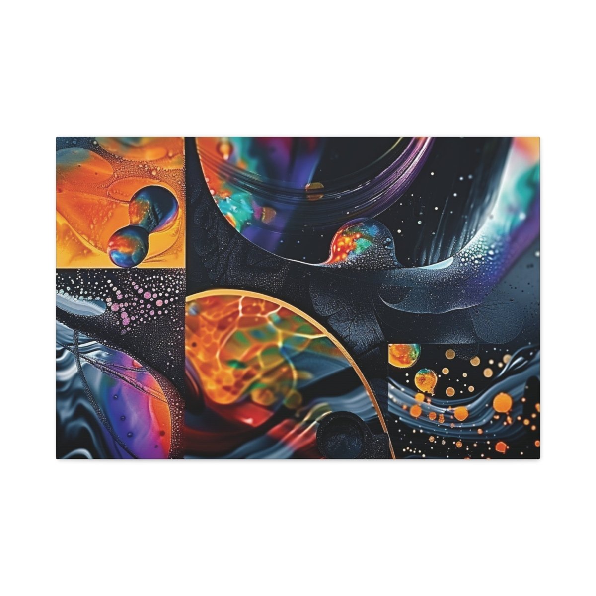 👉Echiquier Galactique : magnifique cadre 💎effet captivant💎 garanti - Art Cocoon