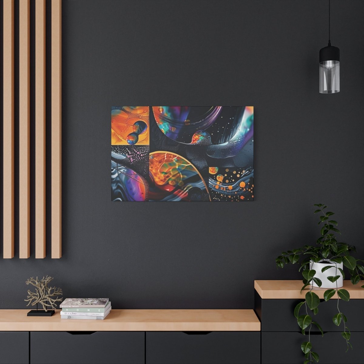 👉Echiquier Galactique : magnifique cadre 💎effet captivant💎 garanti - Art Cocoon