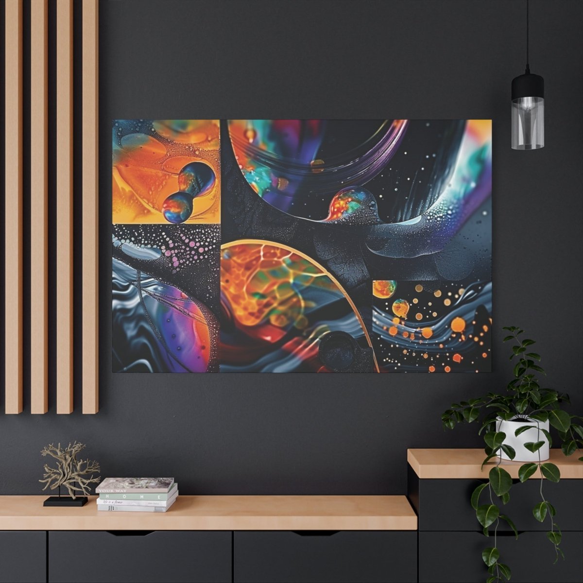 👉Echiquier Galactique : magnifique cadre 💎effet captivant💎 garanti - Art Cocoon