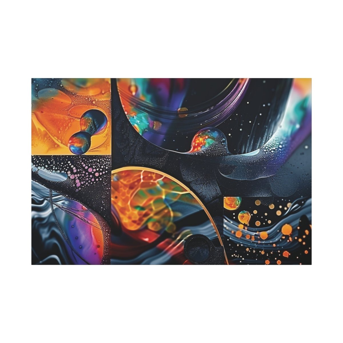 👉Echiquier Galactique : magnifique cadre 💎effet captivant💎 garanti - Art Cocoon