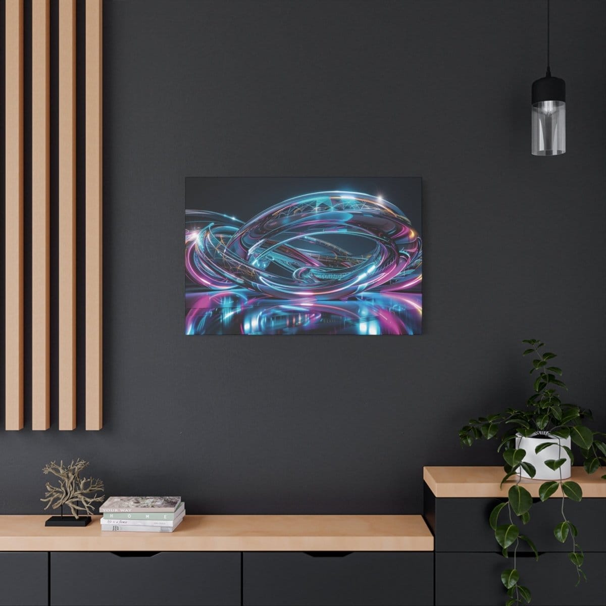 đEveil Bionique : magnifique cadre đeffet futuristeđgaranti - Art Cocoon