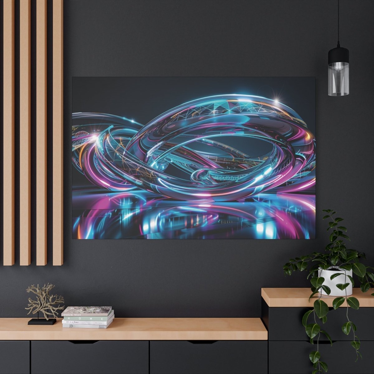 👉Eveil Bionique : magnifique cadre 💎effet futuriste💎garanti - Art Cocoon