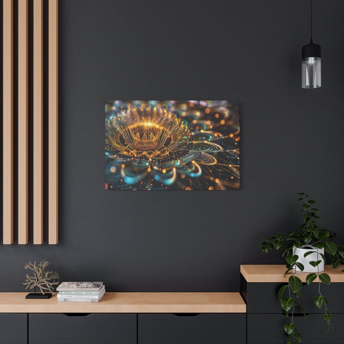 đFeu du Lotus : magnifique cadre đeffet apaisantđgaranti - Art Cocoon