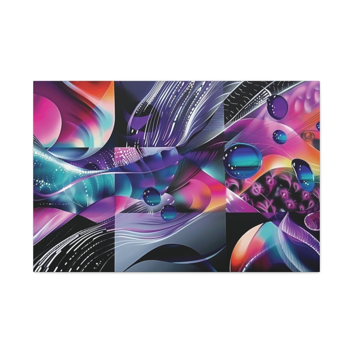 👉Fréquence Pourpre : magnifique cadre 💎effet captivant💎 garanti - Art Cocoon