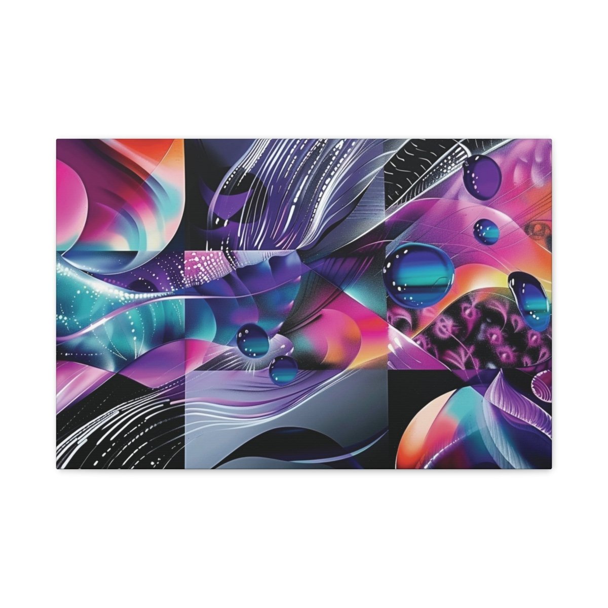 👉Fréquence Pourpre : magnifique cadre 💎effet captivant💎 garanti - Art Cocoon