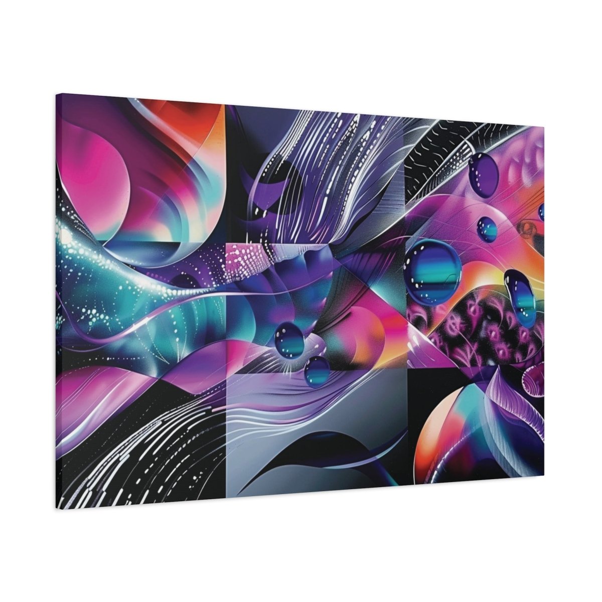 👉Fréquence Pourpre : magnifique cadre 💎effet captivant💎 garanti - Art Cocoon