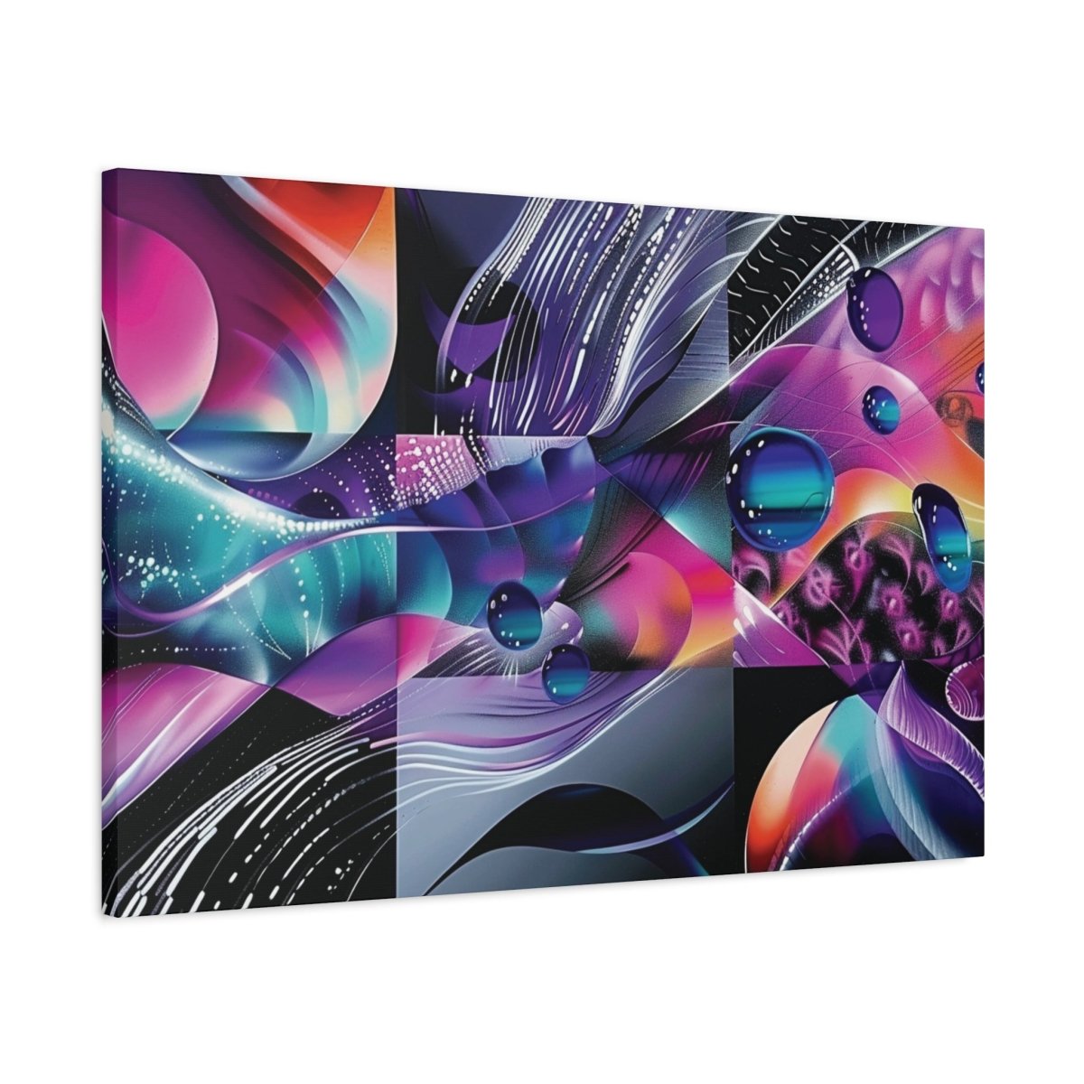 👉Fréquence Pourpre : magnifique cadre 💎effet captivant💎 garanti - Art Cocoon