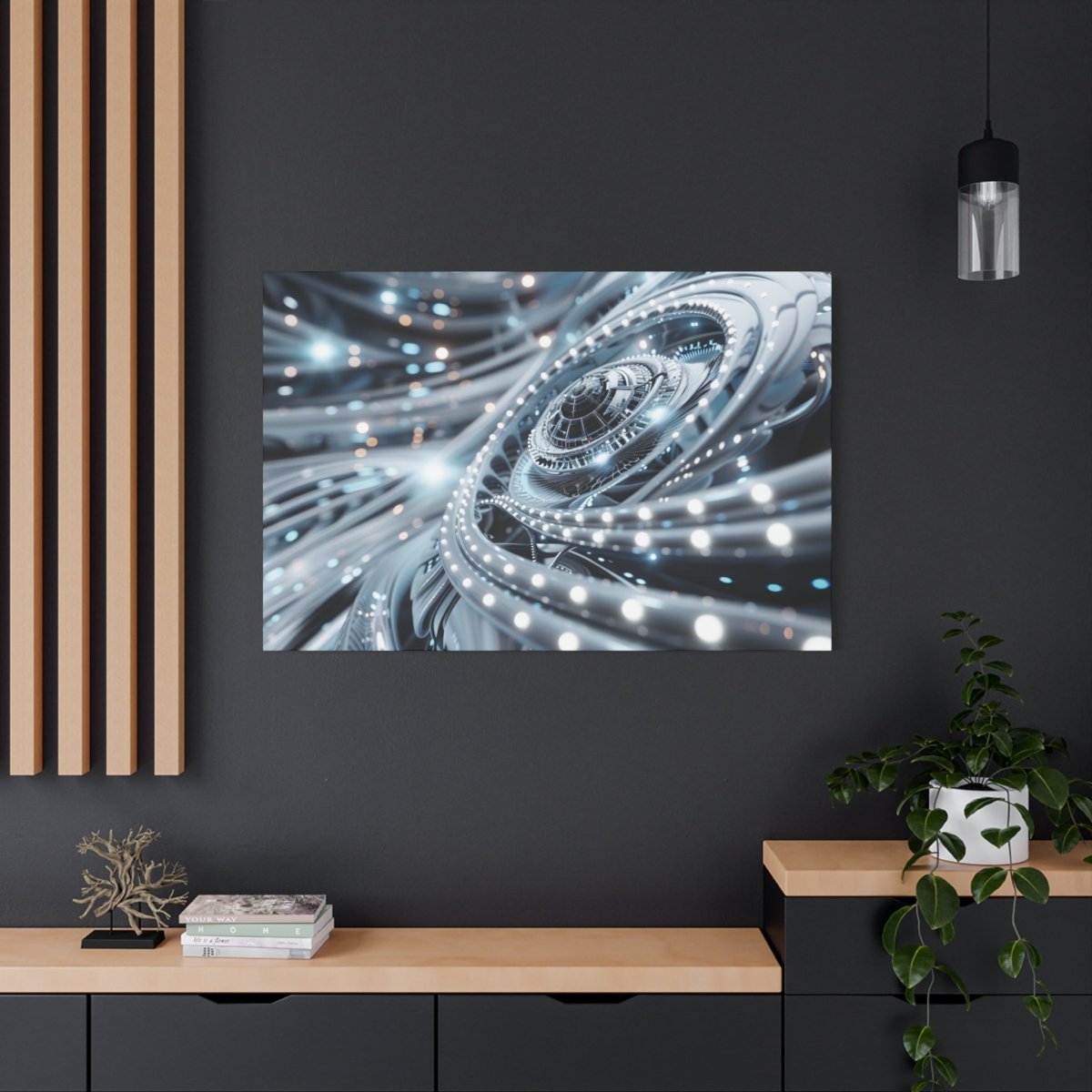 👉Horizon Cybernétique : magnifique cadre 💎effet futuriste💎garanti - Art Cocoon