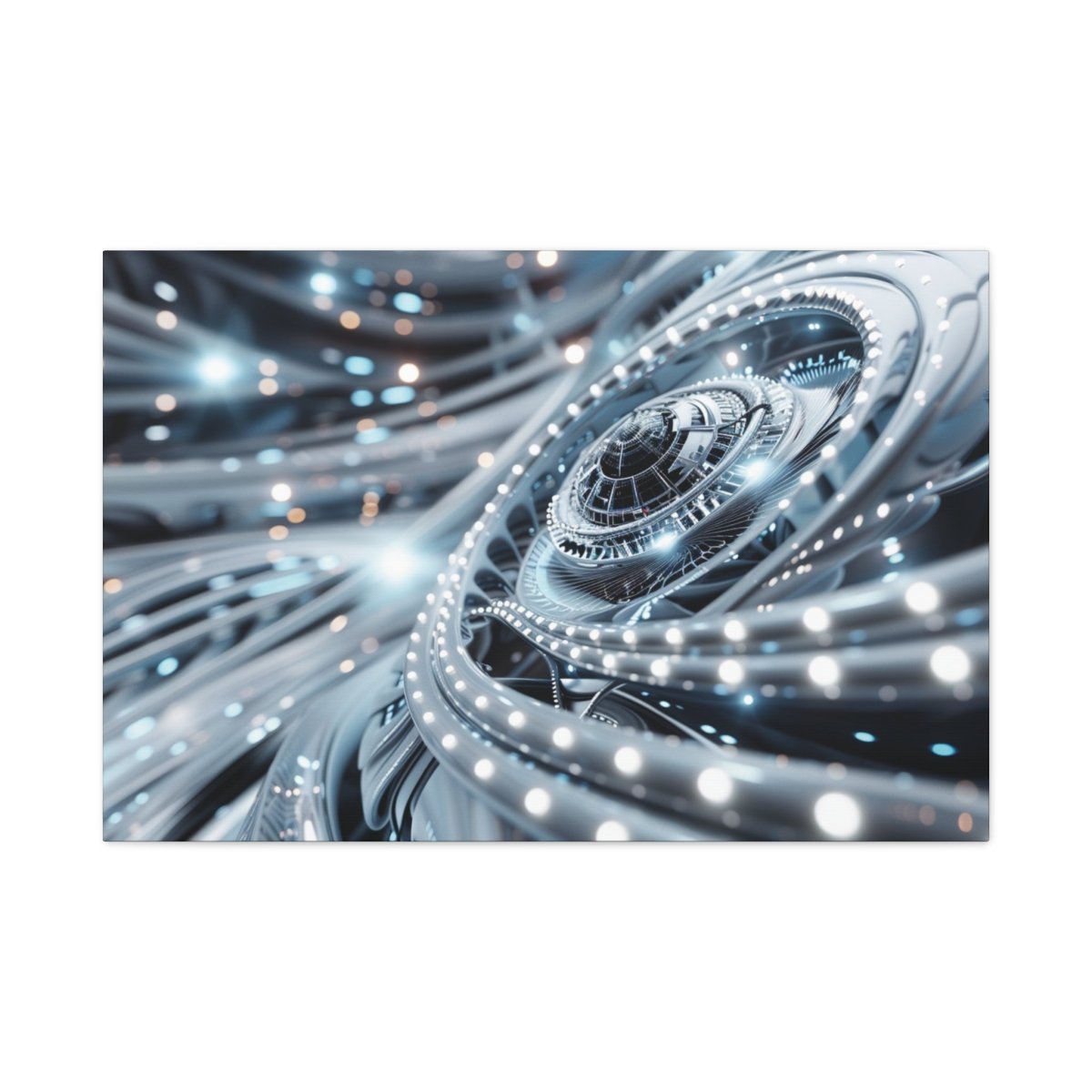 👉Horizon Cybernétique : magnifique cadre 💎effet futuriste💎garanti - Art Cocoon