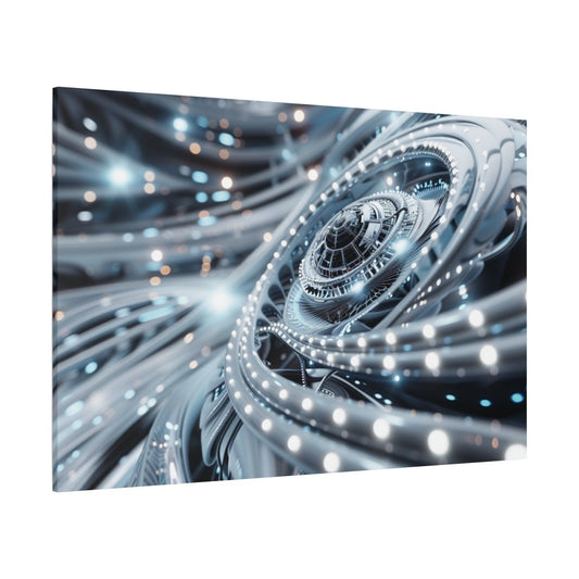 👉Horizon Cybernétique : magnifique cadre 💎effet futuriste💎garanti - Art Cocoon