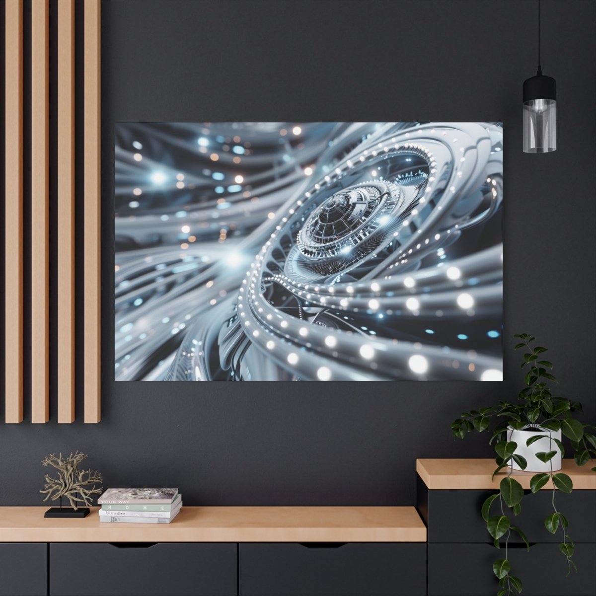 👉Horizon Cybernétique : magnifique cadre 💎effet futuriste💎garanti - Art Cocoon