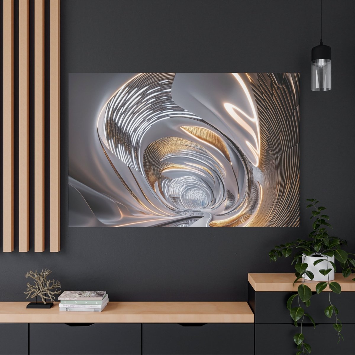 👉Horizon Infini : magnifique cadre 💎effet futuriste💎garanti - Art Cocoon