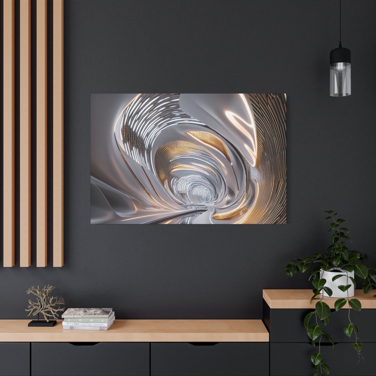 👉Horizon Infini : magnifique cadre 💎effet futuriste💎garanti - Art Cocoon