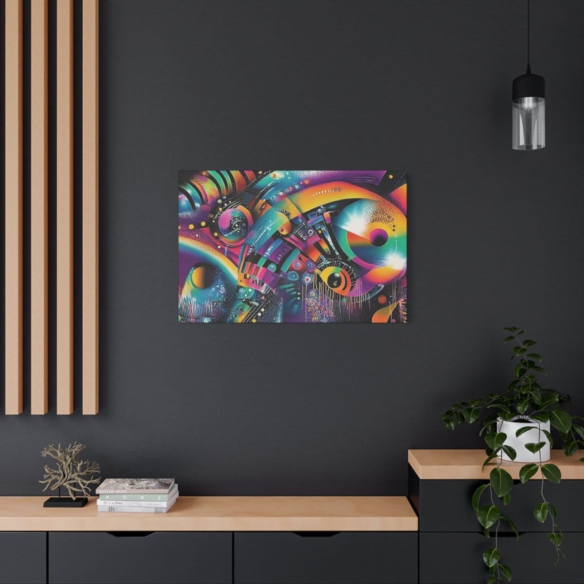 đIndigo Storm : magnifique cadre đeffet captivantđ garanti - Art Cocoon