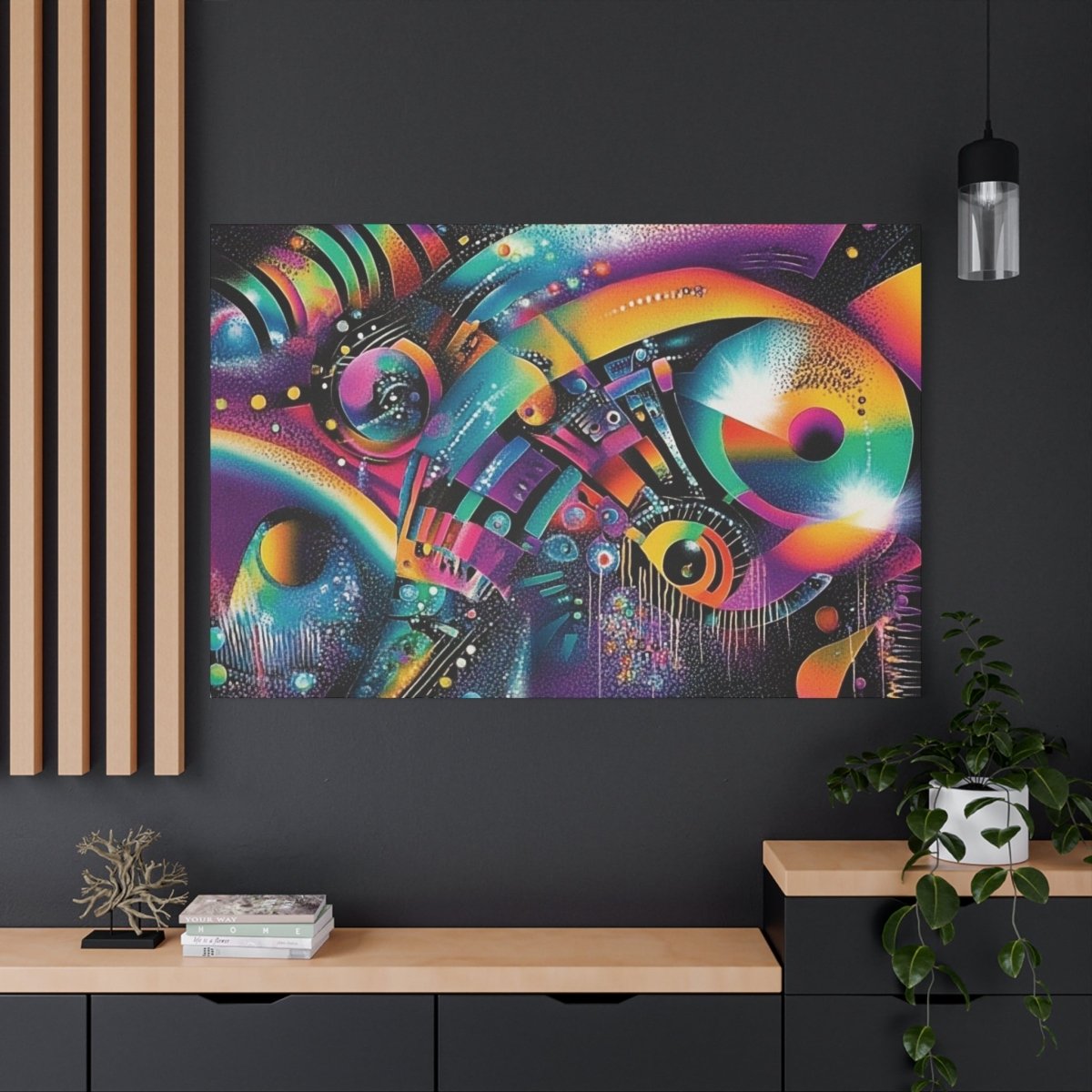 👉Indigo Storm : magnifique cadre 💎effet captivant💎 garanti - Art Cocoon