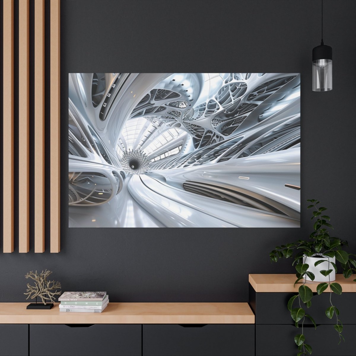 👉Interface Blossom : magnifique cadre 💎effet futuriste💎garanti - Art Cocoon