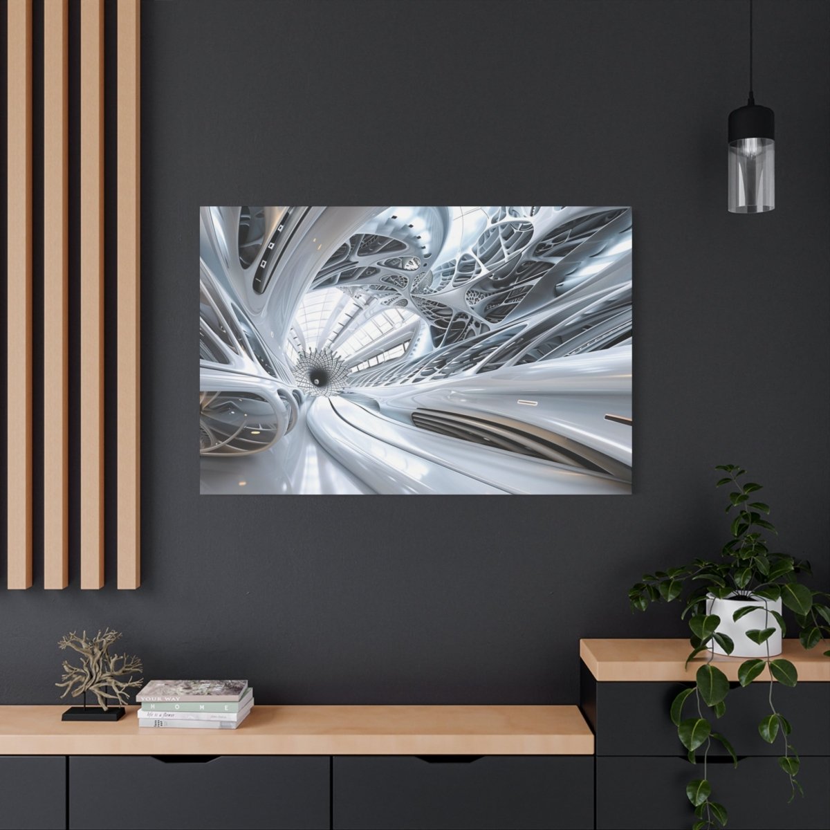 👉Interface Blossom : magnifique cadre 💎effet futuriste💎garanti - Art Cocoon