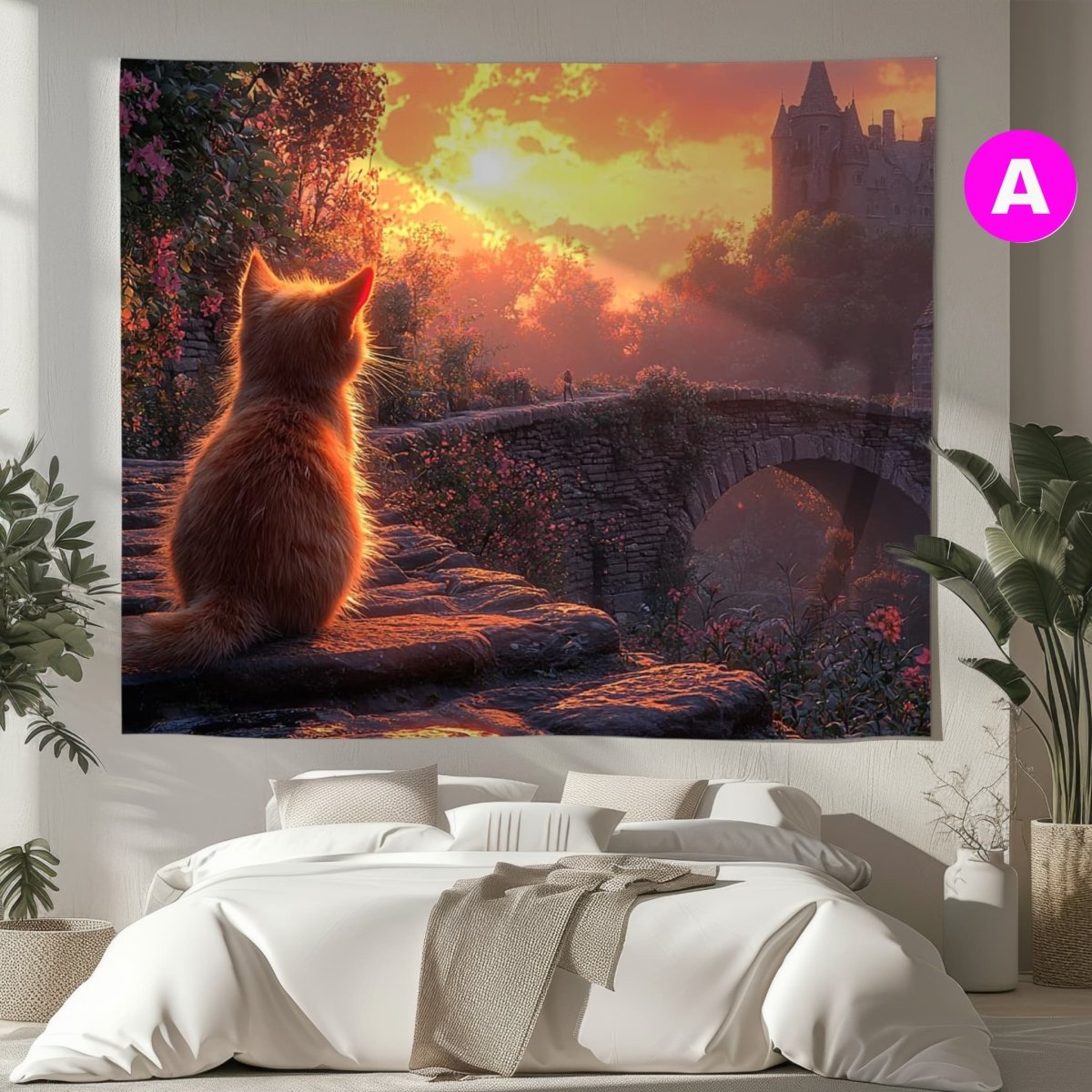 Le Chaton du Pont Enchanté - Art Cocoon