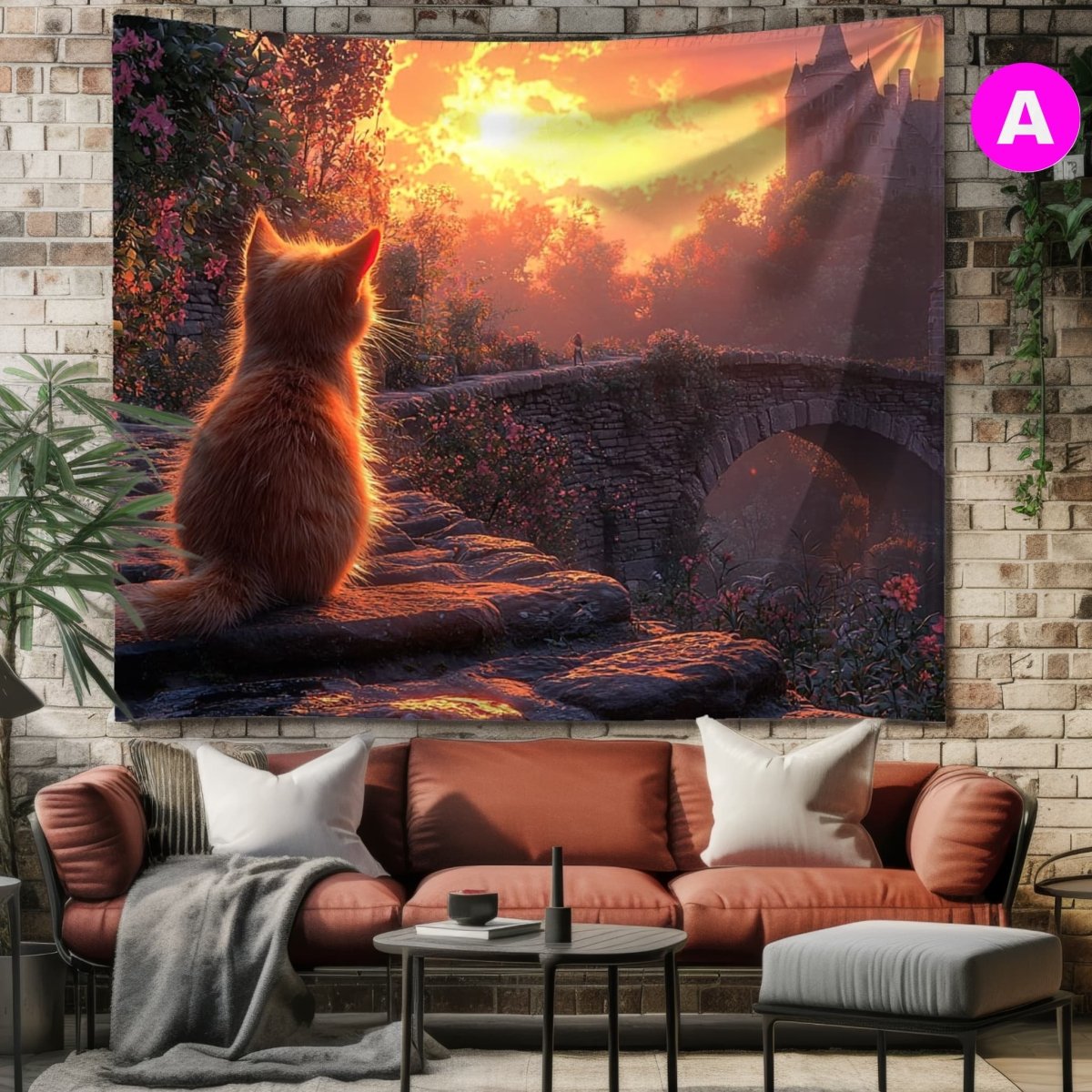 Le Chaton du Pont Enchanté - Art Cocoon