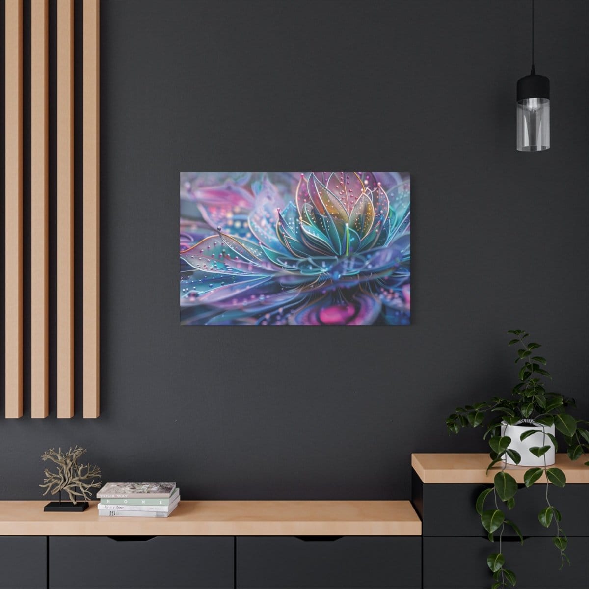 👉Lotus Arc - En - Ciel : magnifique cadre 💎effet apaisant💎 garanti - Art Cocoon