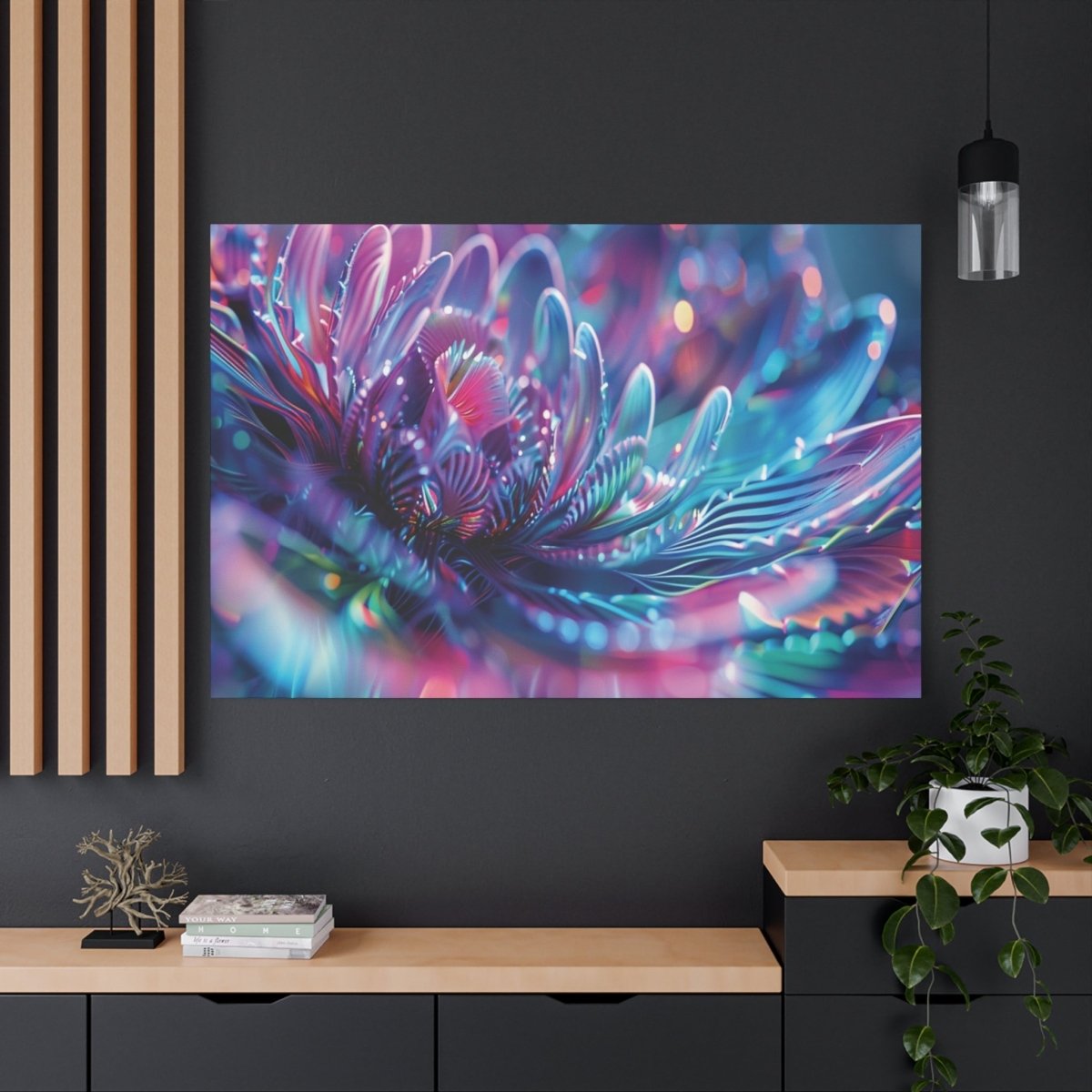 👉Lotus Etincelant : magnifique cadre 💎effet apaisant💎 garanti - Art Cocoon