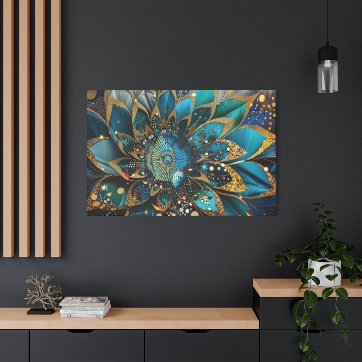 👉Lotus Fresco : magnifique cadre💎effet apaisant💎 garanti - Art Cocoon