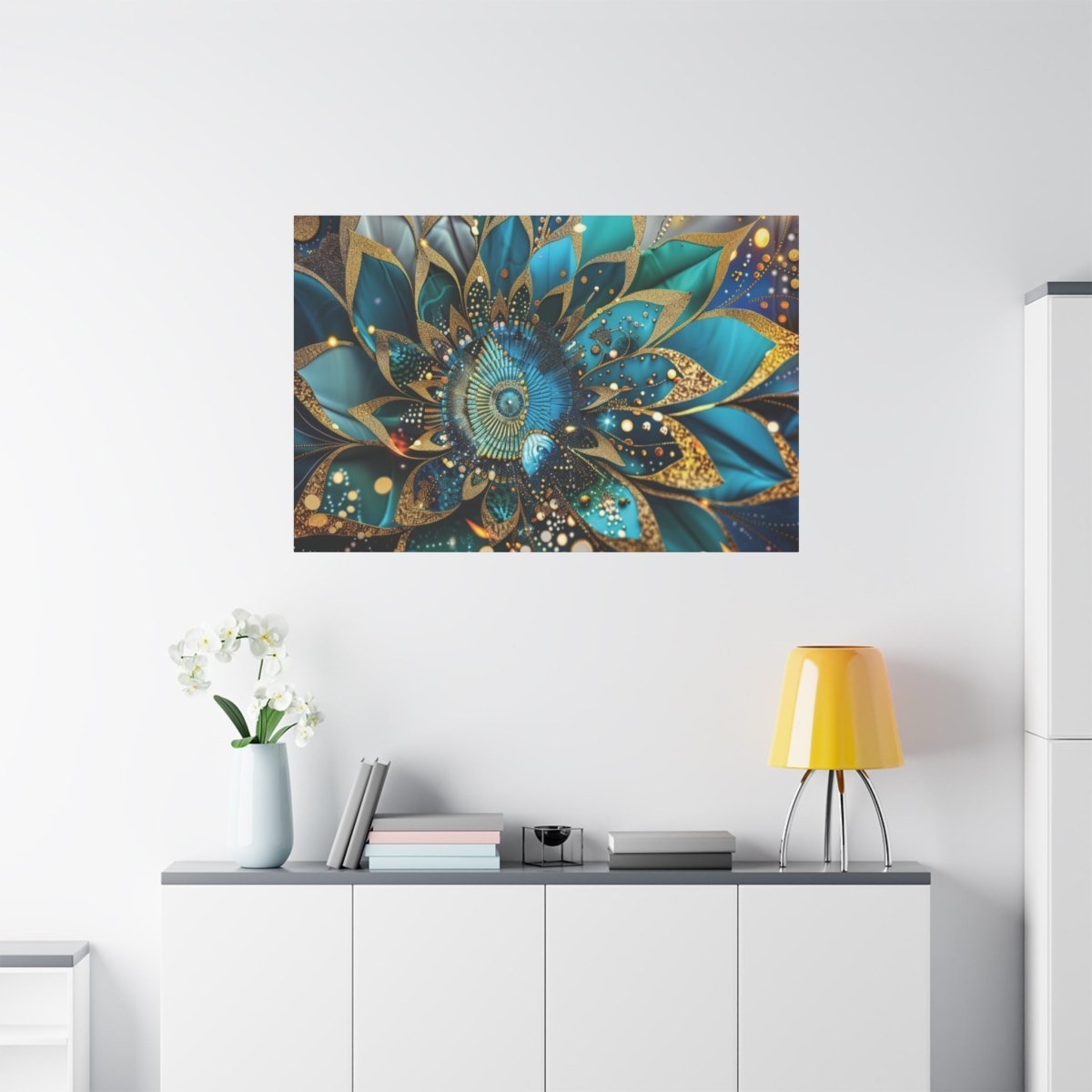 👉Lotus Fresco : magnifique cadre💎effet apaisant💎 garanti - Art Cocoon