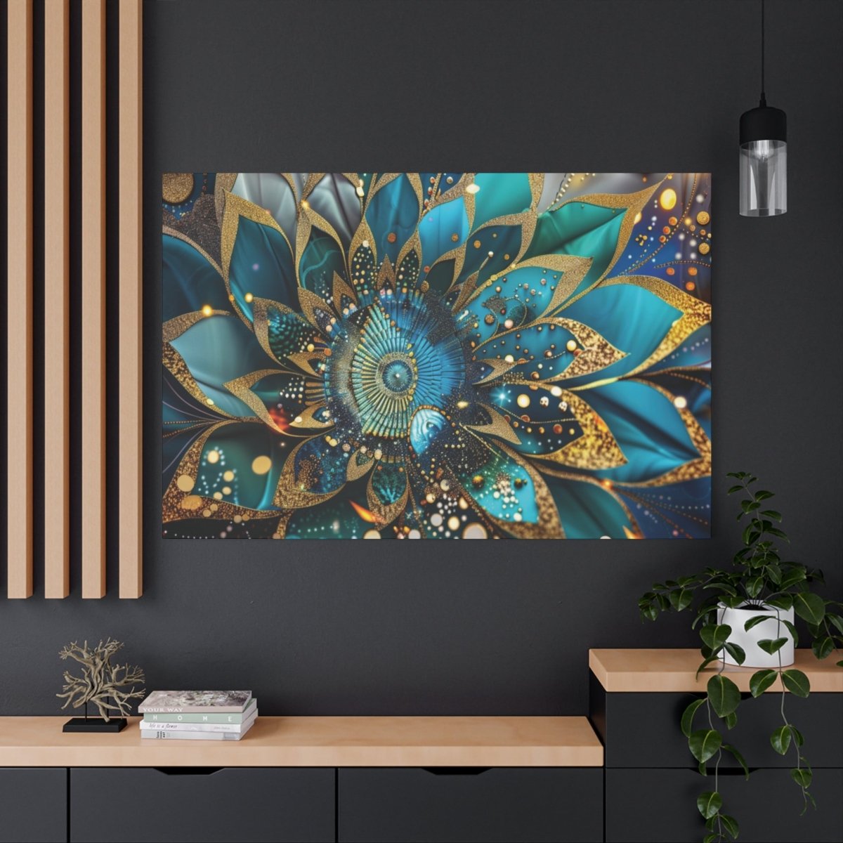👉Lotus Fresco : magnifique cadre💎effet apaisant💎 garanti - Art Cocoon