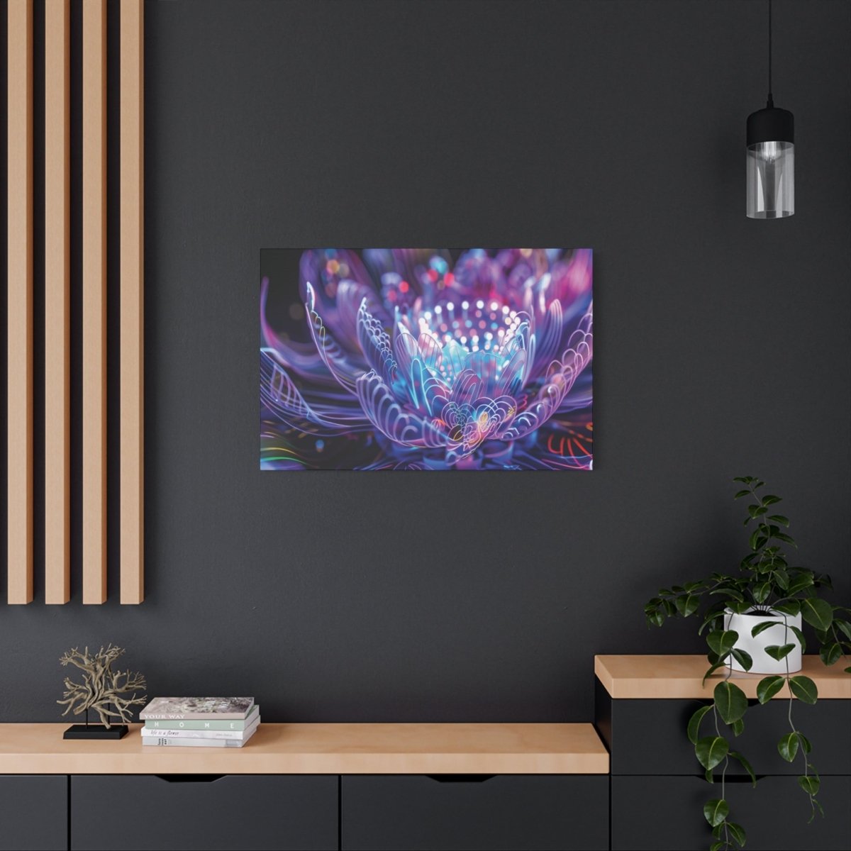 👉Lotus Scintillant : magnifique cadre 💎effet apaisant💎garanti - Art Cocoon