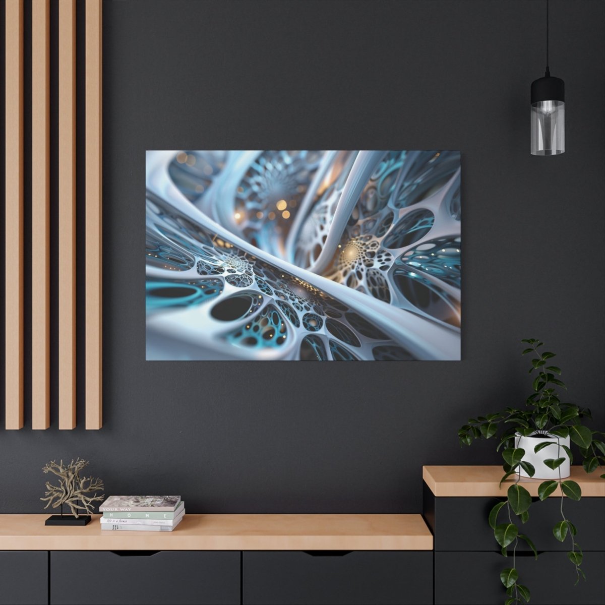 👉Neurones Quantiques : magnifique cadre 💎effet futuriste💎garanti - Art Cocoon