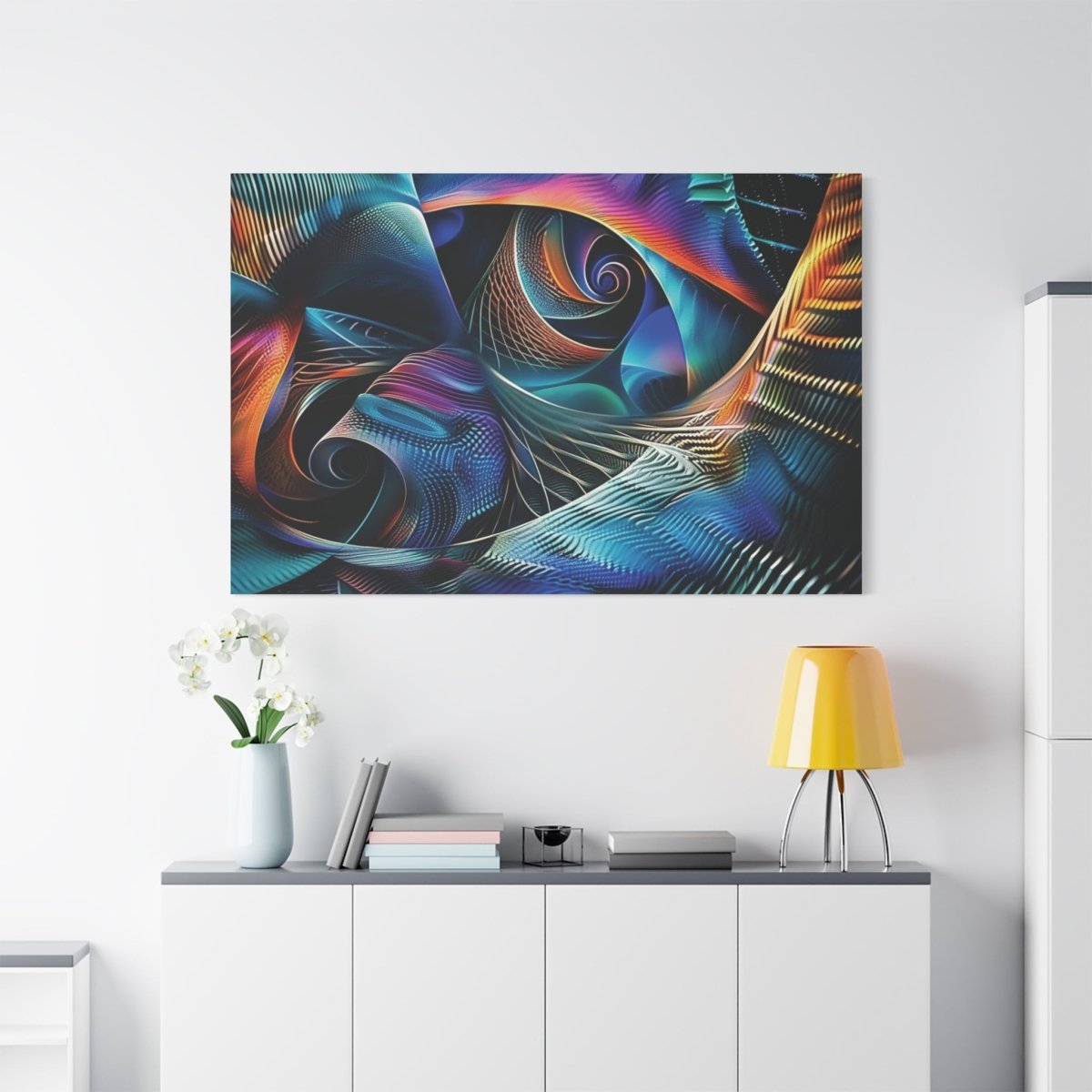 👉Ondes Matricielles : magnifique cadre 💎effet captivant💎 garanti - Art Cocoon