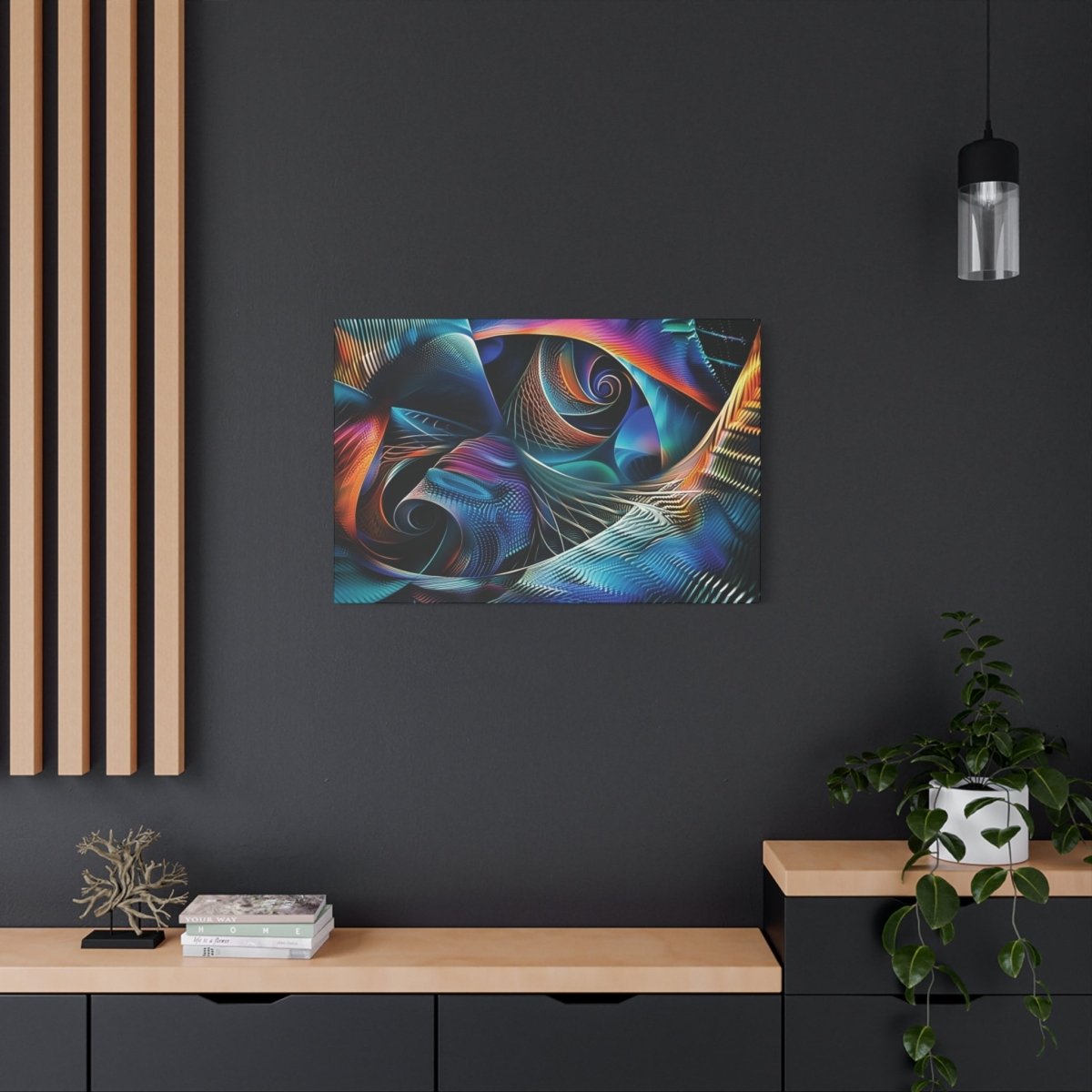 👉Ondes Matricielles : magnifique cadre 💎effet captivant💎 garanti - Art Cocoon