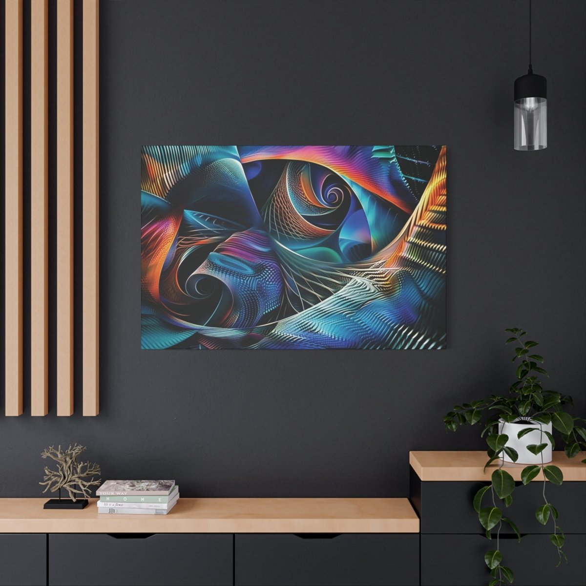 👉Ondes Matricielles : magnifique cadre 💎effet captivant💎 garanti - Art Cocoon