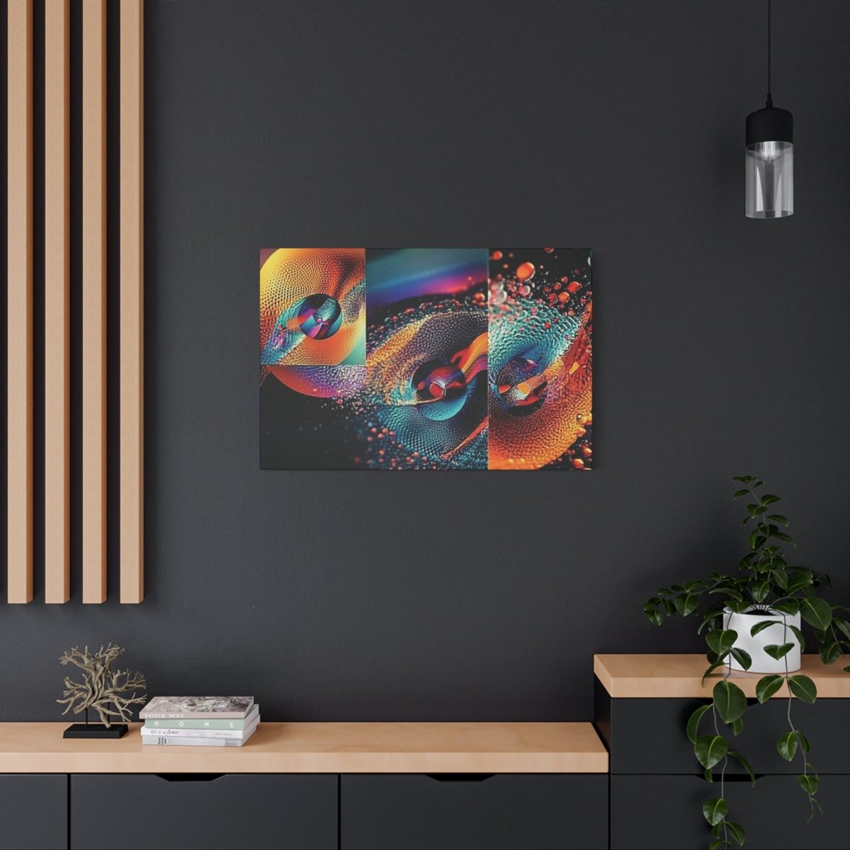 👉Orange Splash : magnifique cadre 💎effet captivant💎 garanti - Art Cocoon