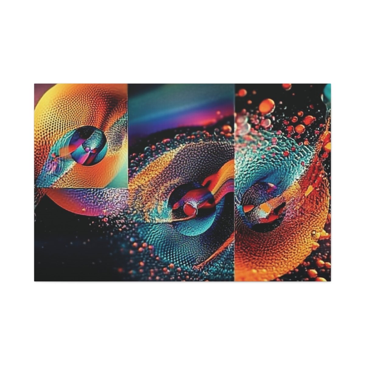 👉Orange Splash : magnifique cadre 💎effet captivant💎 garanti - Art Cocoon