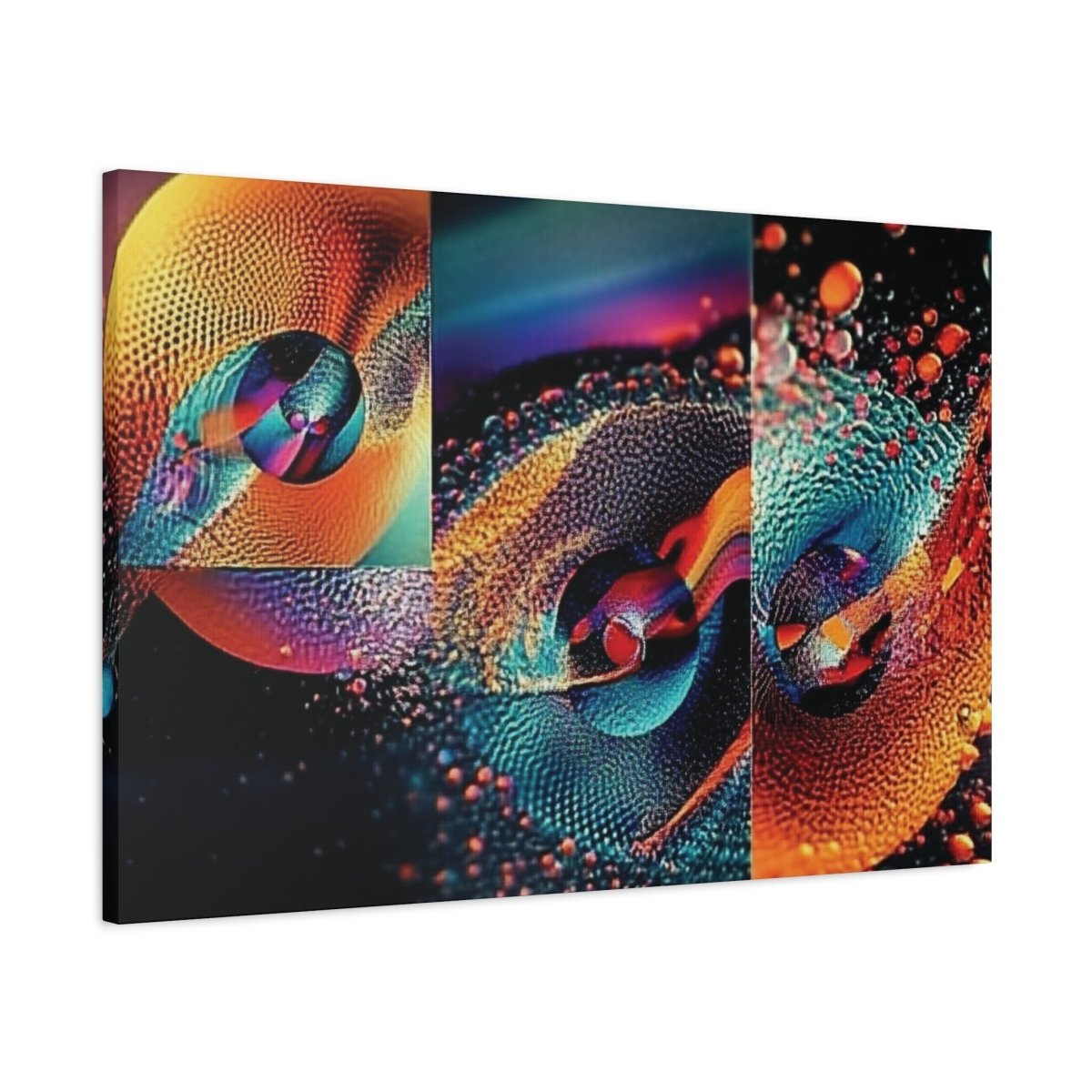 👉Orange Splash : magnifique cadre 💎effet captivant💎 garanti - Art Cocoon