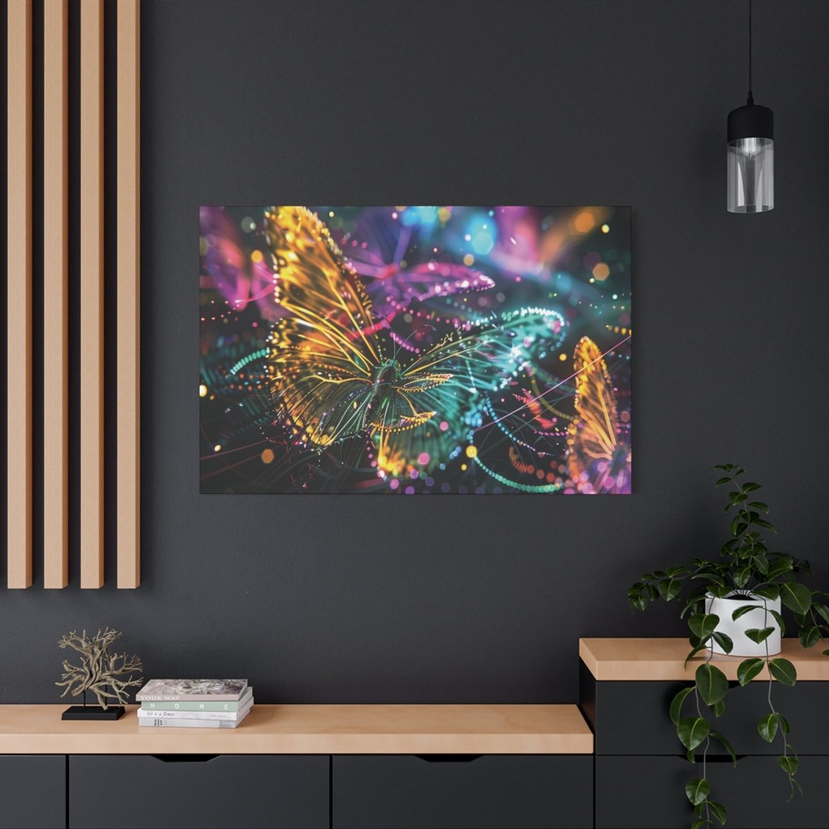 👉Papillons Vibrants : magnifique cadre 💎effet apaisant💎 garanti - Art Cocoon