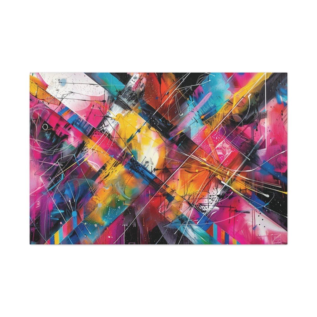 👉Patchwork Vibrant : magnifique cadre💎effet captivant💎 garanti - Art Cocoon