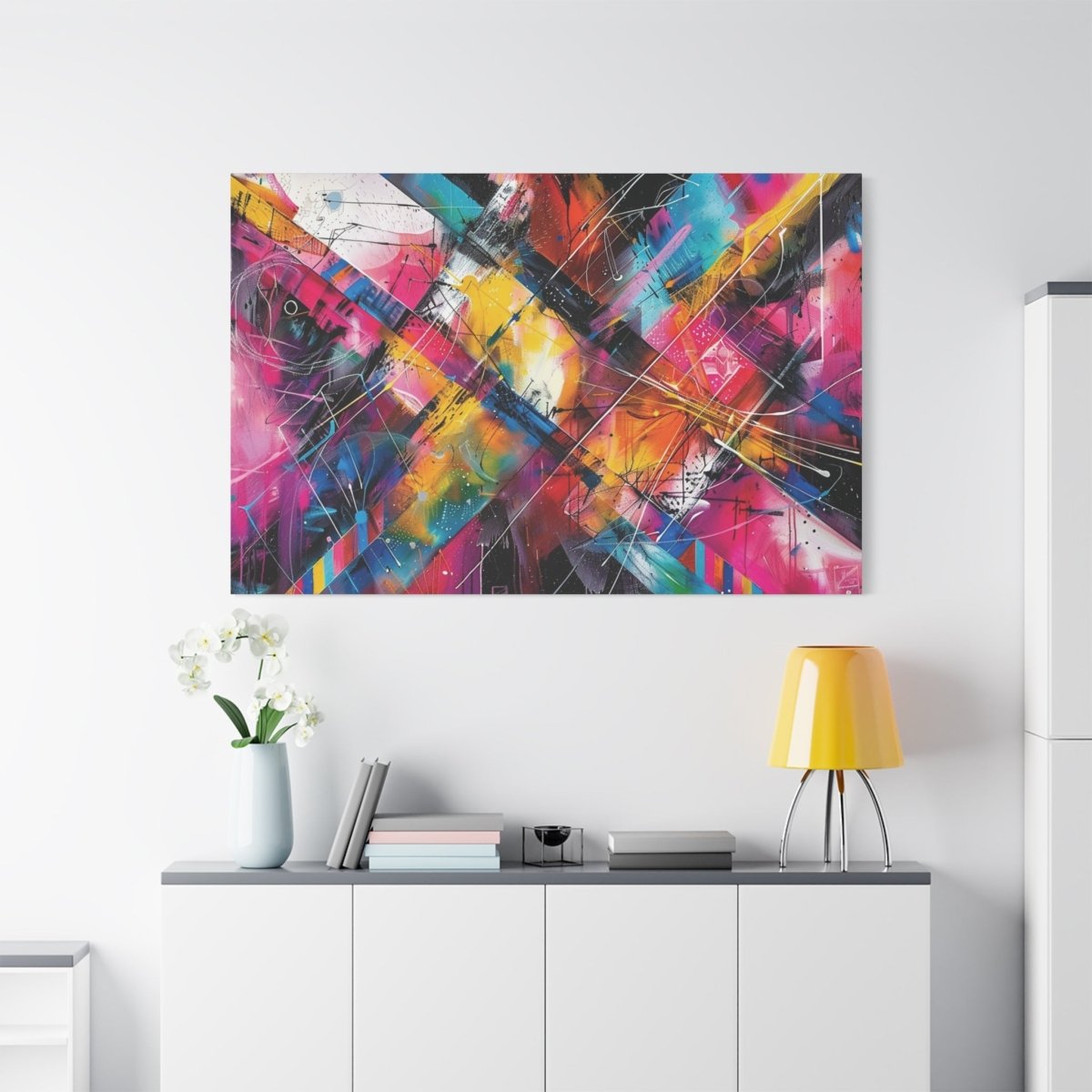 👉Patchwork Vibrant : magnifique cadre💎effet captivant💎 garanti - Art Cocoon