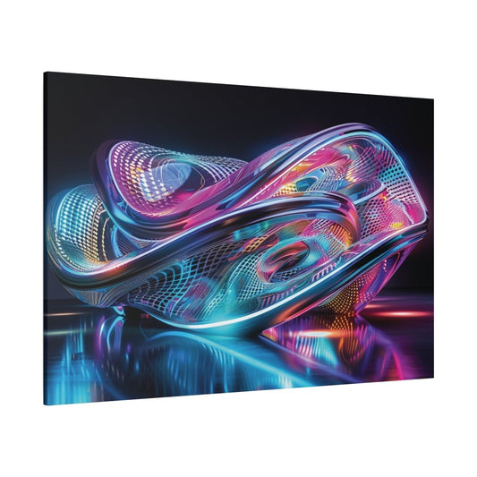 👉Pulsar Orchidée : magnifique cadre 💎effet futuriste💎garanti - Art Cocoon